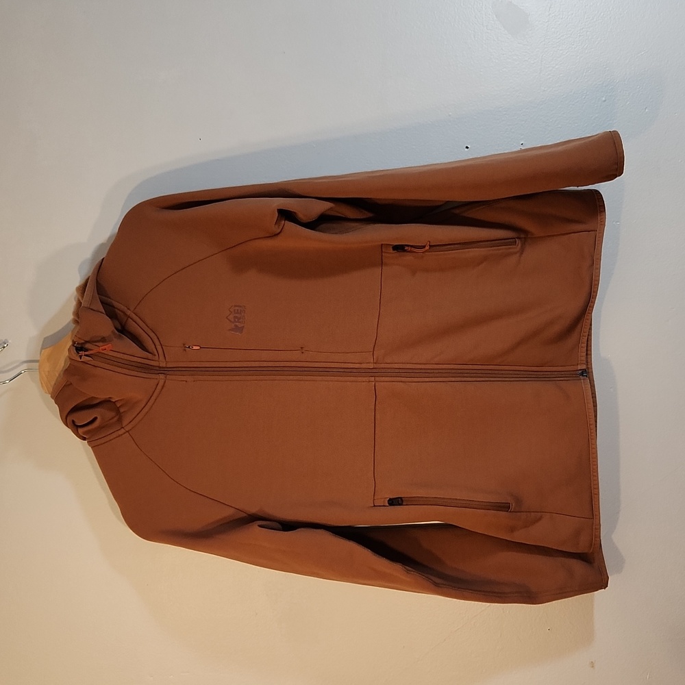 REI Women's Hooded Full-Zip Sweater - Rust Brown